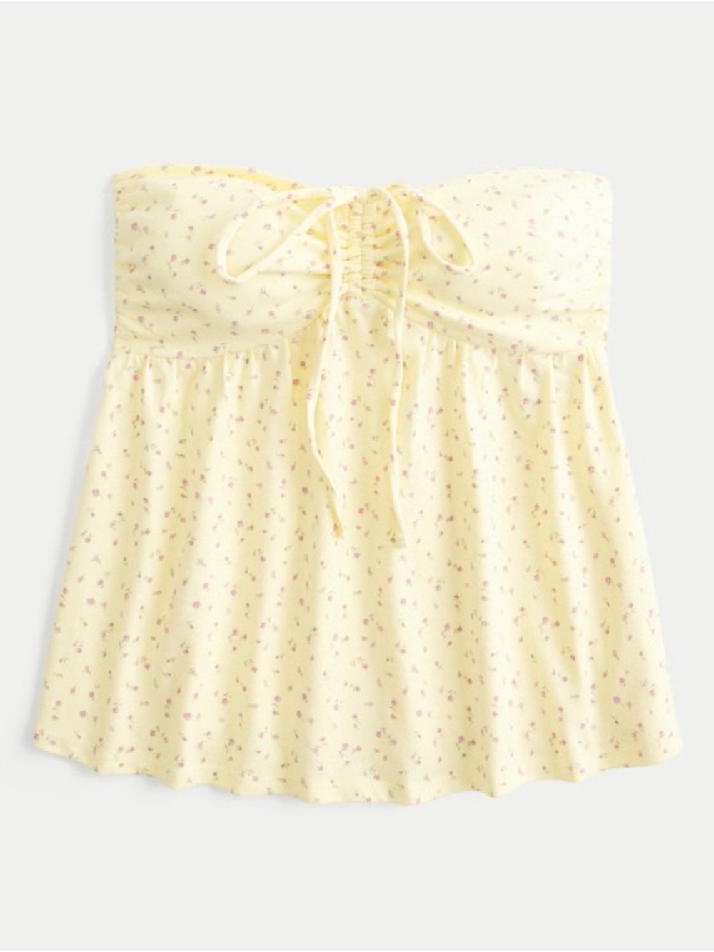 Hollister Strapless Cinched Babydoll Top - Picture 3 of 6
